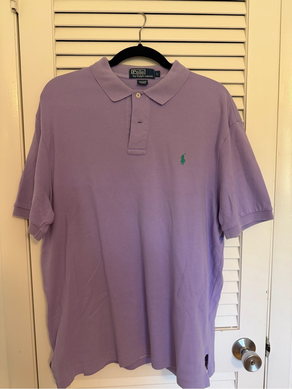 Ralph Lauren Lavender Polo with Green Pony